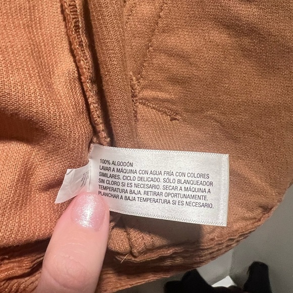 Women's Boxy Zip-Up Cord Jacket - Wild Fable Rust Size Small - Picture 5 of 5